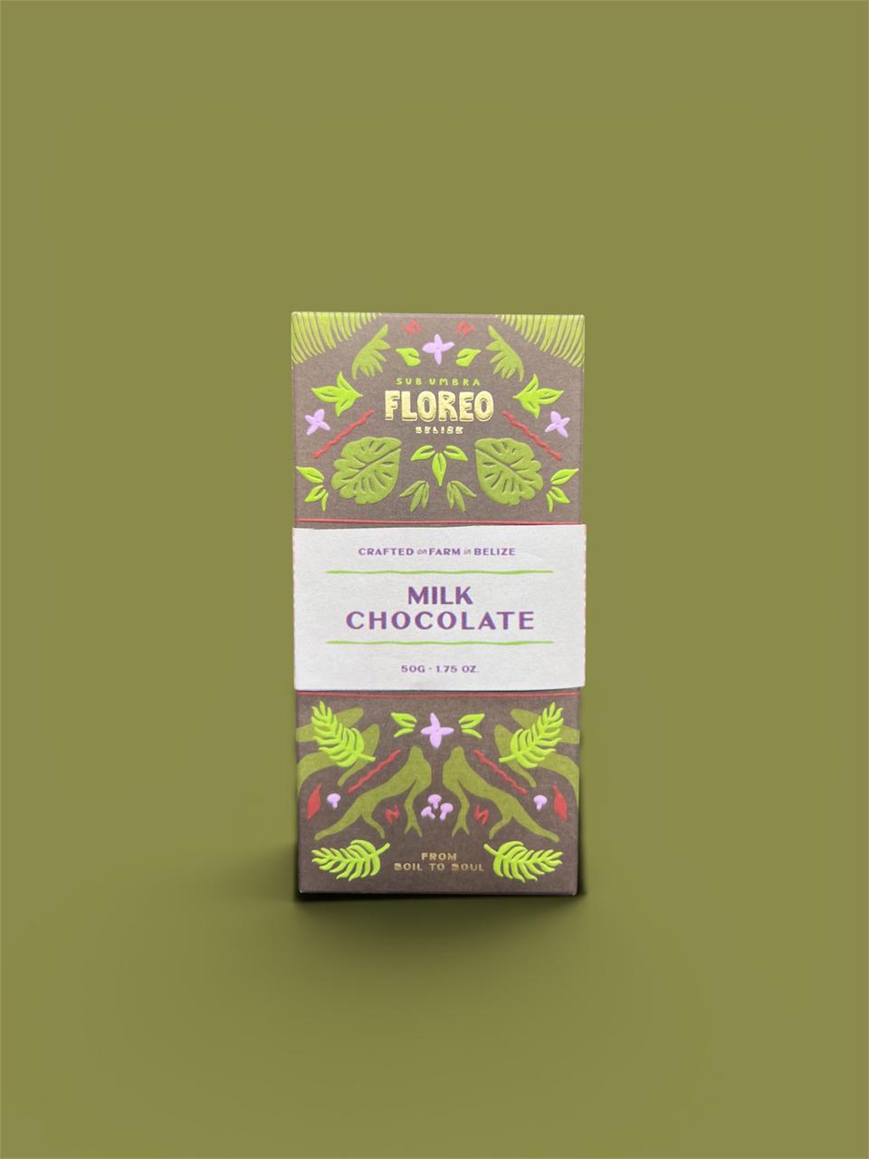 Floreo Belize Single-Origin Milk Chocolate – 50g
