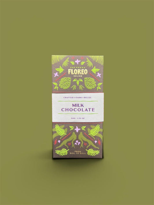 Floreo Belize Single-Origin Milk Chocolate – 50g