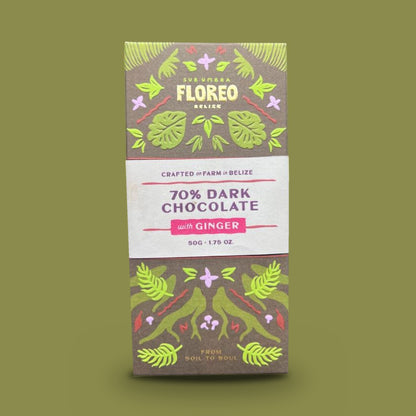 Ginger 70% Dark Chocolate – 50g